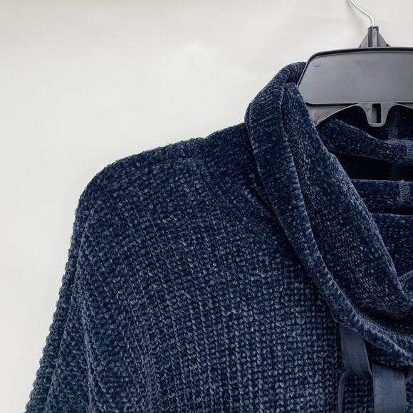 prAna Womens Chanavey Sweater XL Nautical Navy Blue Chenille NWT - Picture 5 of 11